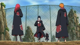 A Taka tagjai Akatsuki öltözékben.