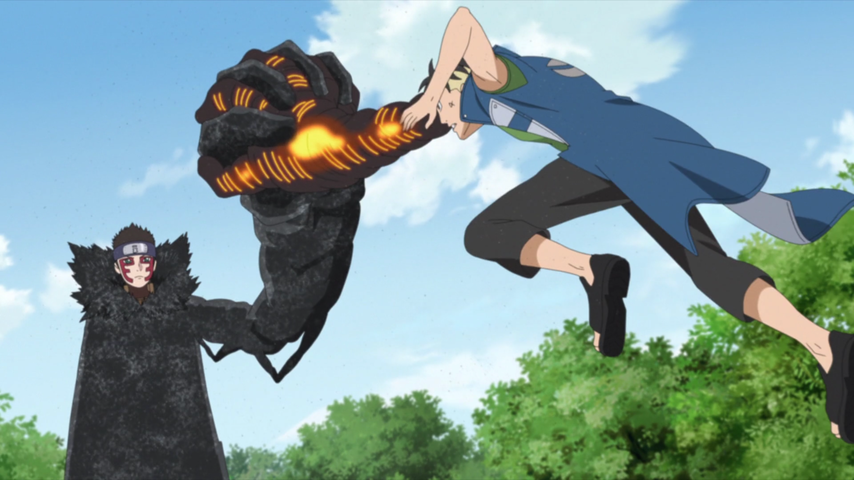 Naruto Supremo - SPOILERSPOILER . . . . . . . . . . . . . . O Shiki  vence o METAL LEE Shiki é filho do GAARA Seu TRINADOR é o KANKURO  ~Shikamaru