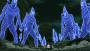 Los Clones de Madara usando el Susanoo