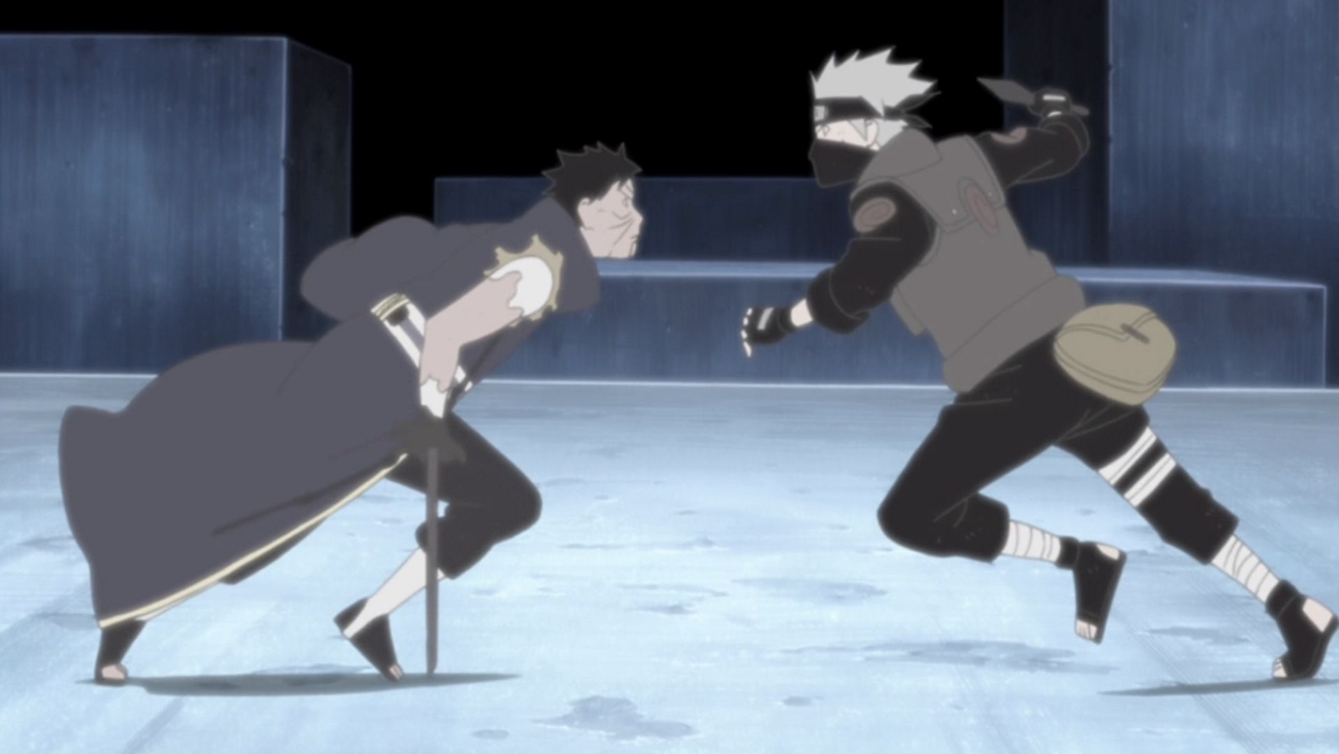 obito and kakashi fight
