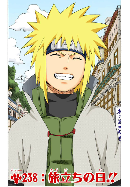 Minato Namikaze.  Naruto mangá colorido, Personagens de anime, Anime