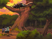 L'Équipe 8 et Naruto à la recherche du bikôchû.