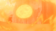 Shisui produces a fireball