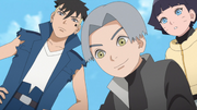 Kawaki, Himawari and Eiki investigate the assassin