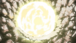 The bomb's detonation.