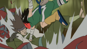 Kongō derrotado por Rock Lee