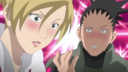 Temari e Shikamaru imbarazzati