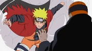 Naruto, bir Rüzgar Tipi: Rasenshuriken kılığına girdikten sonra kendisini gösterir.