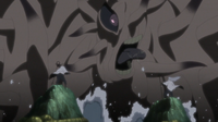 Hagoromo and Hamura fight the Ten-Tails