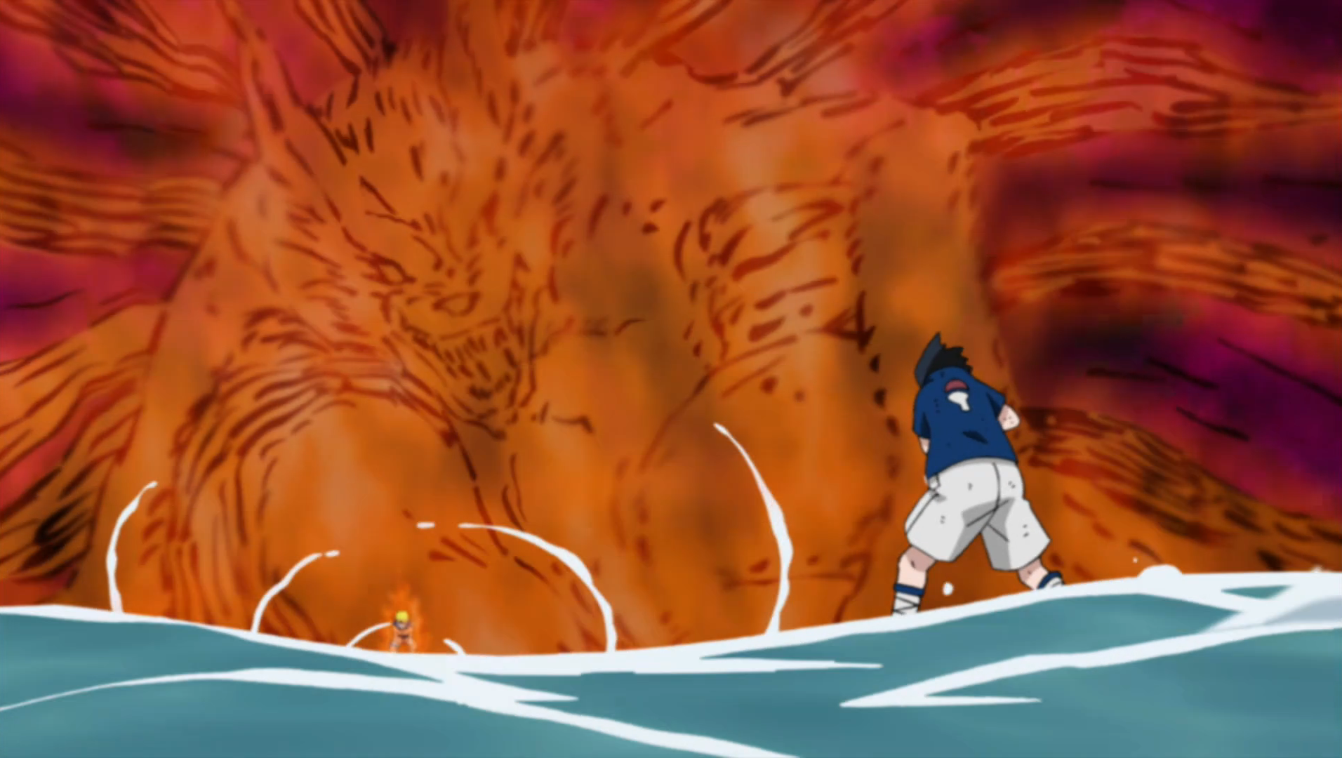 Urashiki meets Kurama for The First Time  Kid Naruto Releases The  Nine-Tails Chakra (English Sub) 