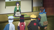 Mitsuki e os outros conversam com Kiri.