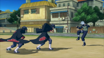 Itachi cria um clone das sombras…