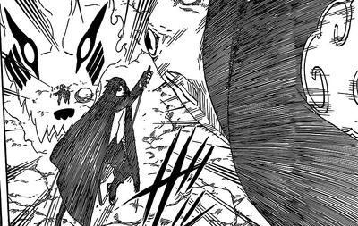 Sasuke se lanza contra el Padre de Shin Imagen Destacada