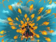 "Kisame" being defeated.