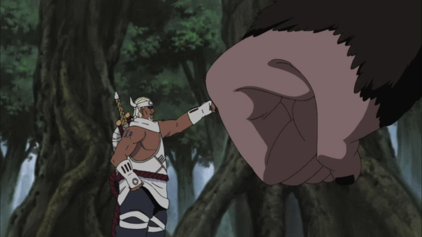 killer bee and naruto fist bump