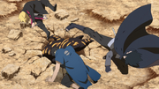 Sasuke et Kawaki vs Boruto