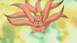 Naruto's initial physical Tailed Beast Mode.