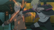 Naruto and Boruto train