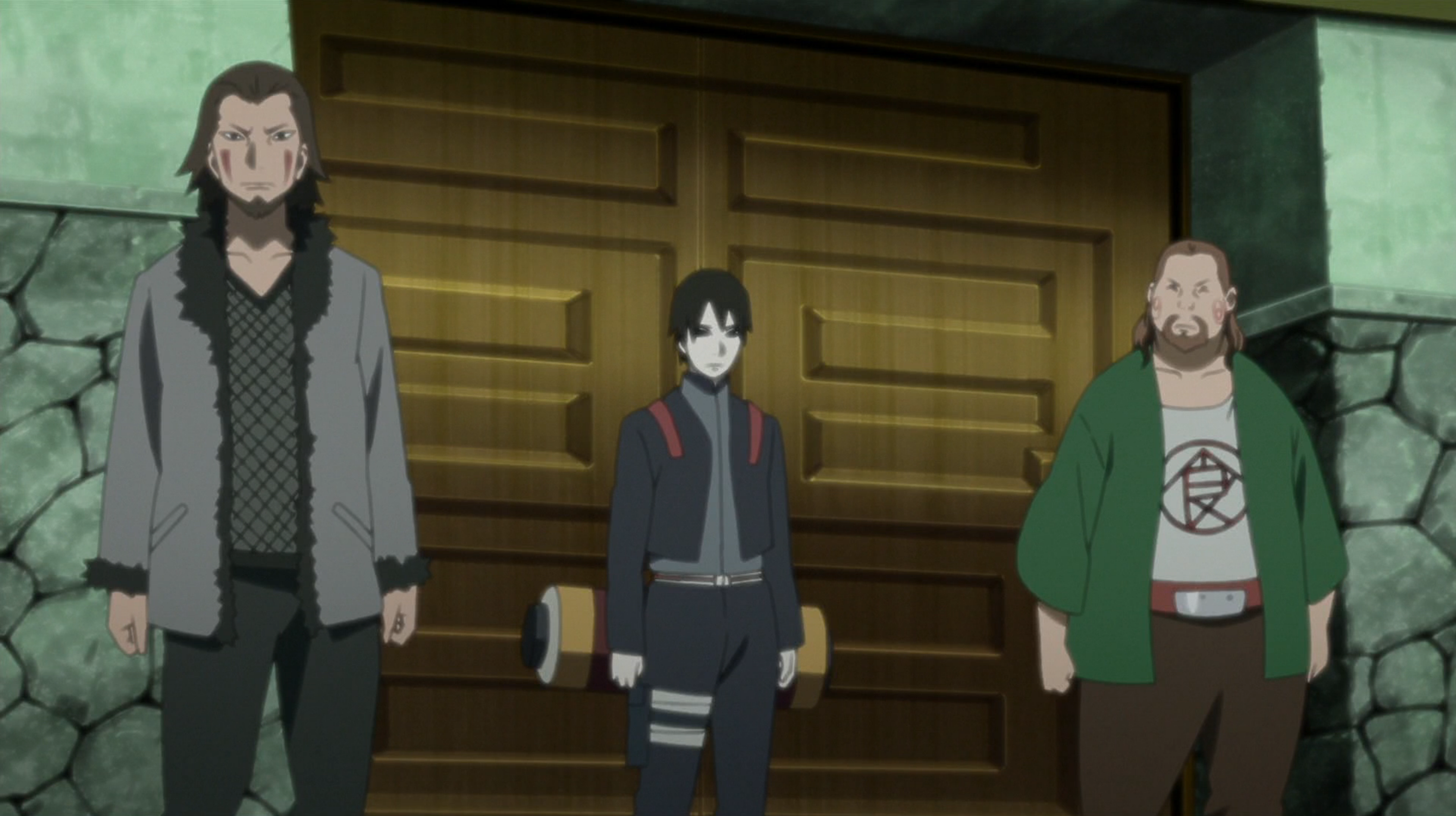 Naruto, Sasuke and Kiba, sowrds, kiba, naruto, sasuke, Looking