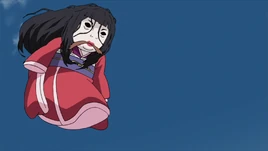 A marionete de Saya pega uma amostra de cabelo de seu alvo...