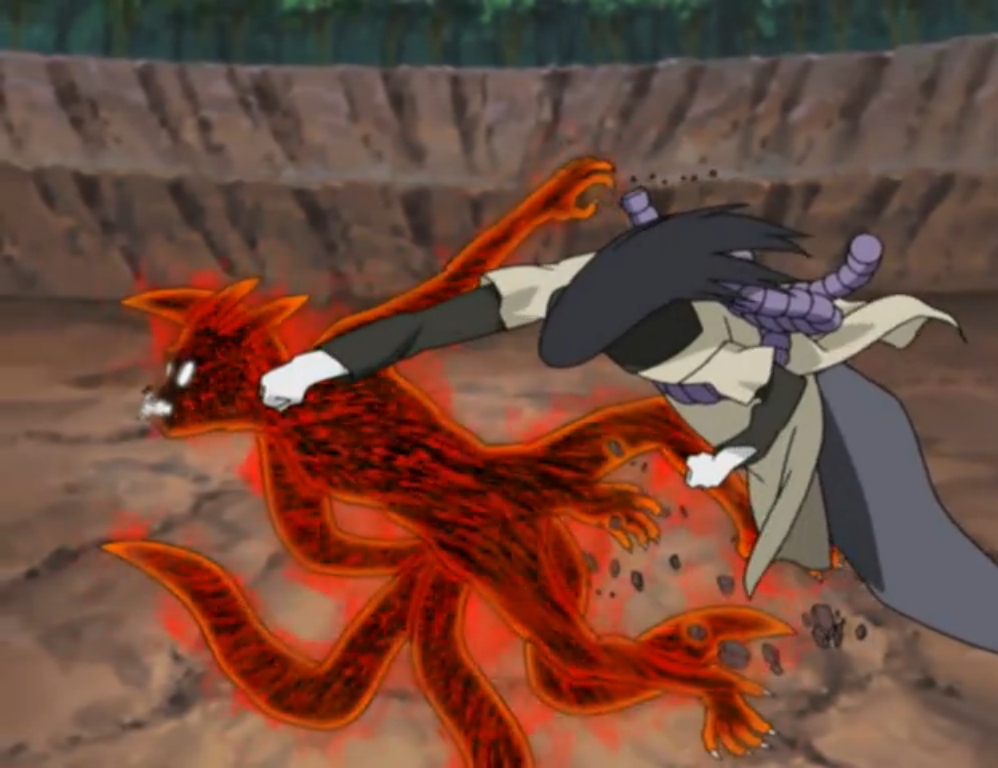 Naruto Vs Orochimaru Dublado, O Poder de Kurama se Liberta@