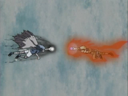 Naruto contra Sasuke, Rasengan contra Chidori.