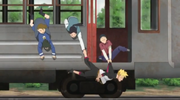 Boruto and Denki saved by Denki's bullies