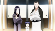 Hanabi as an infant along with her family.