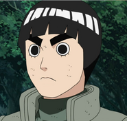 A aparência de Rock Lee na Parte II.