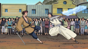 Tsukado Fights Katazu