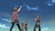 Matsuri challenging Shira.