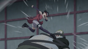 Sarada attacks Shojoji.
