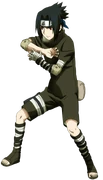Wygląd Sasuke podczas walki z Gaarą i późniejszych wydarzeniach wątku.