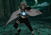 Minato usando o Rasengan