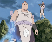 Jirōbō absorbiendo Chakra