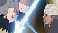 Mifune and Sasuke clash