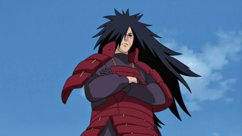 Madara chega ao campo de batalha