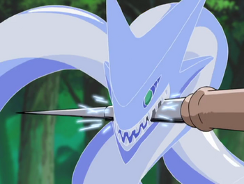 The Garian Sword's first dragon form.