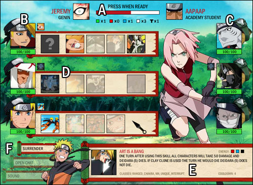 naruto arena level chart