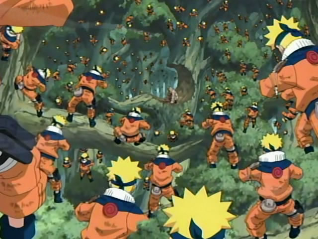 Goku tem o próprio Kage Bunshin no Jutsu