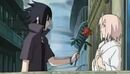 Sasuke gives sakura a rose by morganlovesnaruto-d5634qb