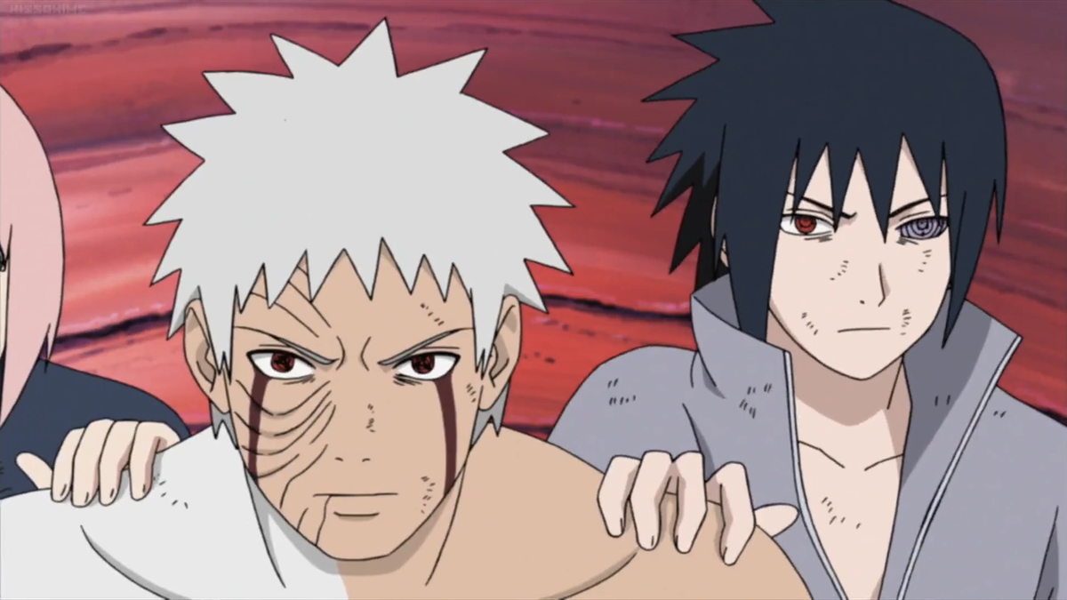 Наруто спас саске. Obito and Sasuke. Сакура и Обито спасают Саске. Обито и Сакура. Наруто Ураганные хроники Обито.