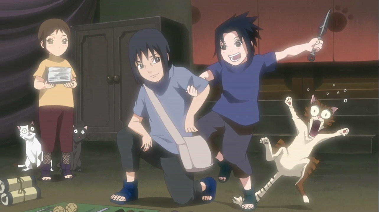sasuke uchiha and itachi uchiha as kids