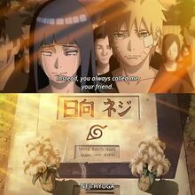Hinata and Naruto mourning Neji.