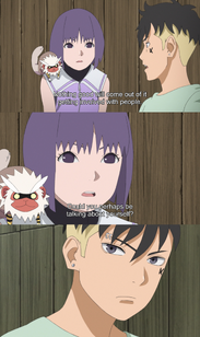 Boruto 191 Sumire and Kawaki talk about not trusting other people