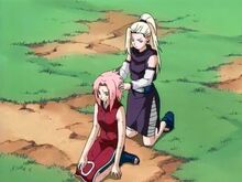 Ino and Sakura Fixing Hair