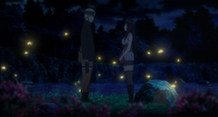 Hinata becomes speechless after Naruto's confession.
