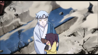 Mitsuki smile at Sasuke and Sarada