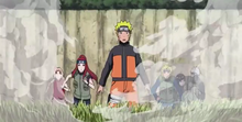 Kakashi and Guy Road to Ninja smoke (1)