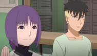 Sumire and Kawaki watching their friends leave